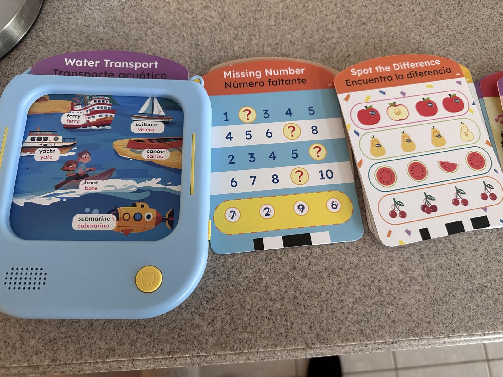 JoyCat Kids Learning Tablet: 156 Pages Tap-to-Read Flash Cards with 20 Listen & Find Games, Montessori Toy for Alphabet, Phonics, Words, Simple Math, Colors, Shapes & Songs - Autism Gifts (Ages 2-6) customer photo 2