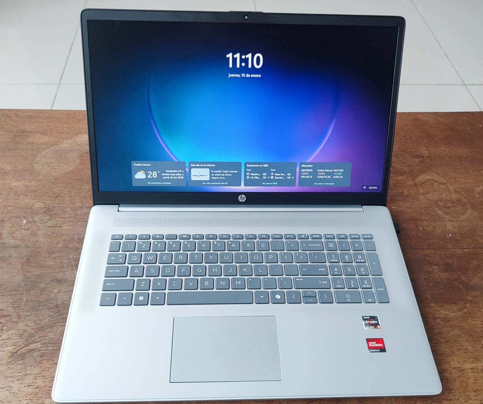 HP 17.3 inch Laptop, HD+ Display, AMD Ryzen 5 7520U, 16 GB RAM, 512 GB SSD, AMD Radeon Graphics, Windows 11 Home, Natural Silver, 17-cp2199nr customer photo 2