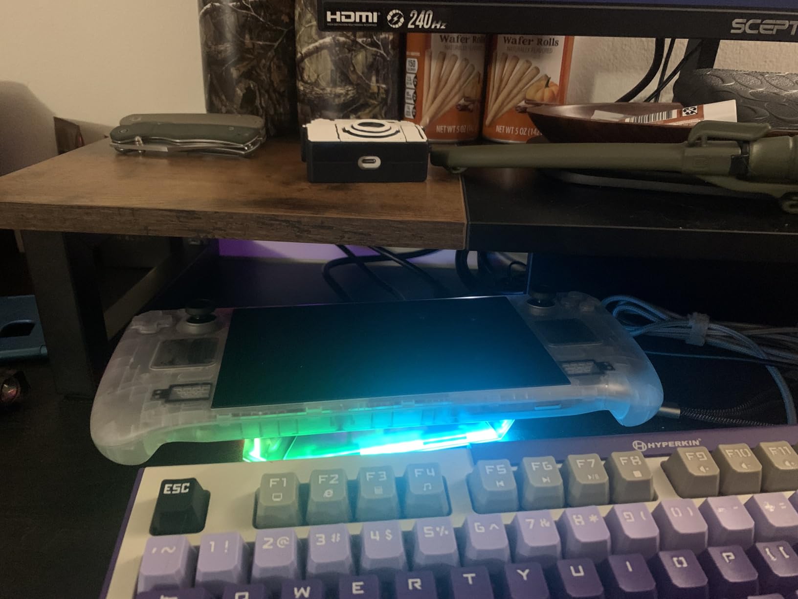 JSAUX RGB Docking Station for Steam Deck (OLED)/ROG Ally/Legion Go, 12-in-1 Handheld Dock with 4K@120Hz HDMI & DisplayPort Gigabit Ethernet USB C 3.2 USB A 3.2/2.0, SD/TF Slots 3.5mm Jack-HB1201S customer photo 2