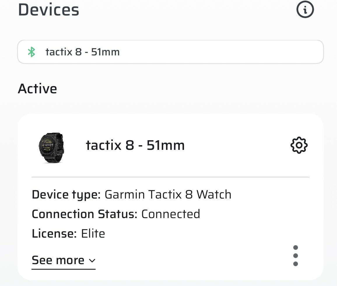 Garmin tactix 8 51mm, Solar Charged Display, Elite, Premium Tactical GPS Smartwatch, Includes Applied Ballistics Elite Solver, Titanium Bezel, Sapphire Lens, 40-Meter Dive Rating customer photo 2
