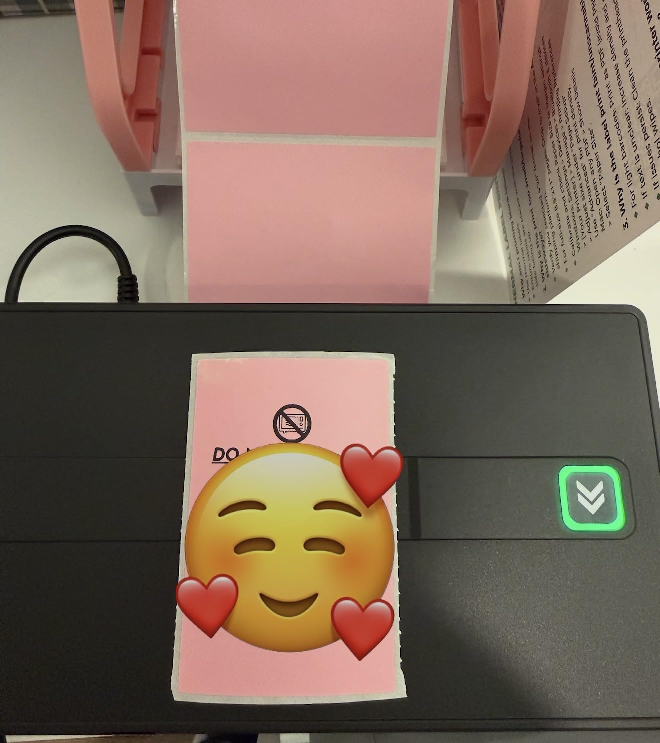 Bluetooth Thermal Shipping Label Printer: 4x6 Wireless Label Maker with Tape for Small Business - Compatible with iPhone, Android, Windows & Mac, Widely Used for USPS UPS Ebay Amazon Shopify Etsy customer photo 2