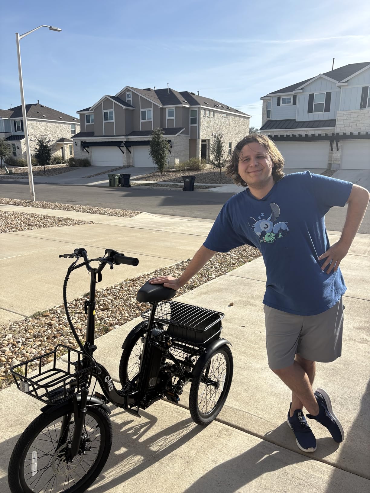 Qlife Triker Electric Bike, Peak 750W Brushless Motor Folding Trike Ebike, 468Wh Removable Battery, Step-Thru 3 Wheel Electric Bicycle, Up to 50 Miles, 20 Tire Tricycle for Adults customer photo 2