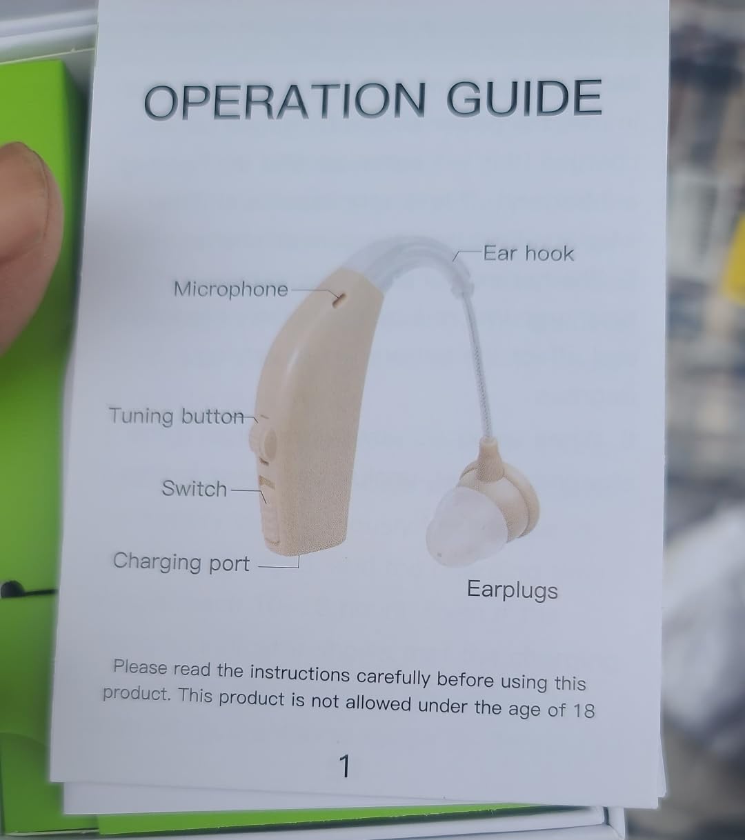 Hearing Aids for Seniors, Rechargeable Hearing Amplifier with Noise Cancelling, Adjustable Volume Control, One Pair Hearing Assist Devices with Charging Box(Black) customer photo 1