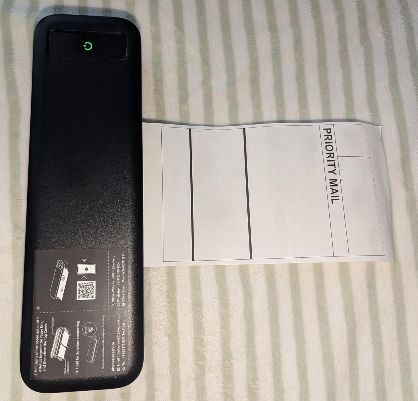 Portable Printers Wireless for Travel, A285M Bluetooth Inkless Thermal Printer Support 8.5