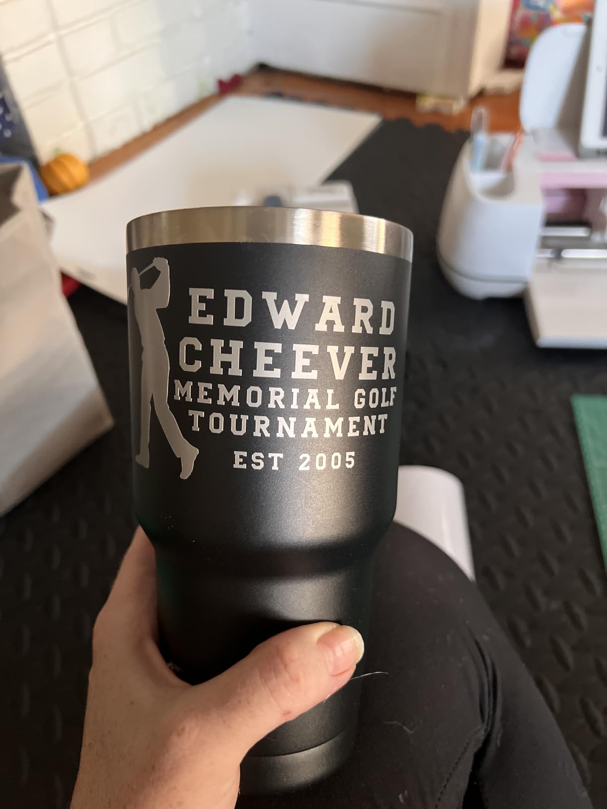 YOUKE OLA 12 Pack Insulated Tumbler Powder Coated Stainless Steel Double Wall Vacuum Travel Coffee Tumbler Cup with Lid and Straw for Laser Engrave DIY Gift 30oz Black customer photo 2