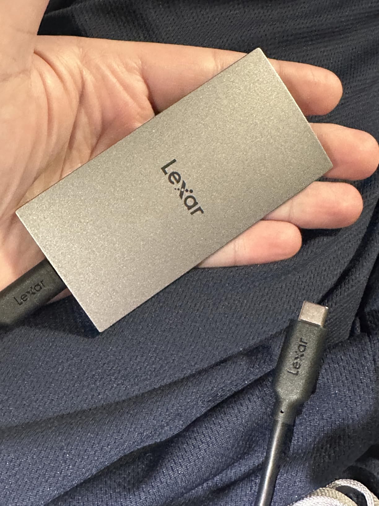 Lexar ES3 1TB External SSD, USB 3.2 Gen2 Portable SSD, PSSD Up to 1050MB/s Read, 1000MB/s Write, External Solid State Drive Compatible with iPhone 16/15 Series/Mac/PS5/XBOX/Laptop/PC, Silver customer photo 1