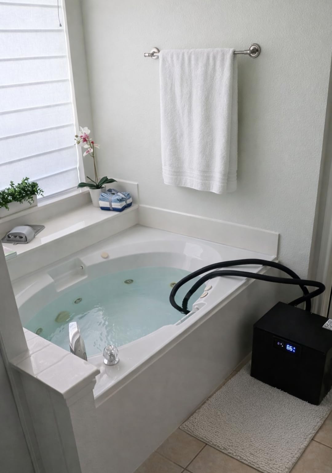 Ice Bath Water Chiller for Cold Plunge Tubs, 1/3 HP Cold Plunge Chiller with Built-in Filter & Pump, Submersible Pump, Insulated Hoses, Ideal for Ice Bath Cold Therapy Recovery 110V customer photo 2