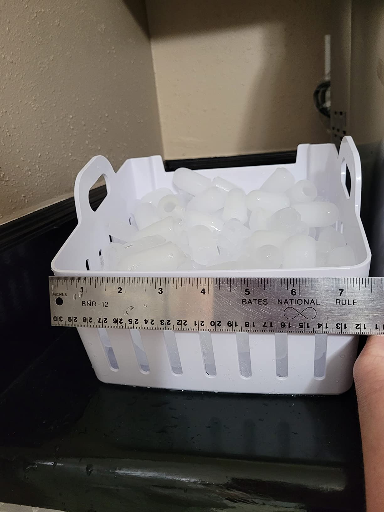 EUHOMY Nugget Ice Makers Countertop, Ready in 8 Mins, 35lbs/24H, Self-Cleaning, Portable Ice Maker Machine with Ice Scoop & Basket, Sonic Ice Maker with Chewable Pellet Ice for Home/Party/RV/Camping customer photo 1