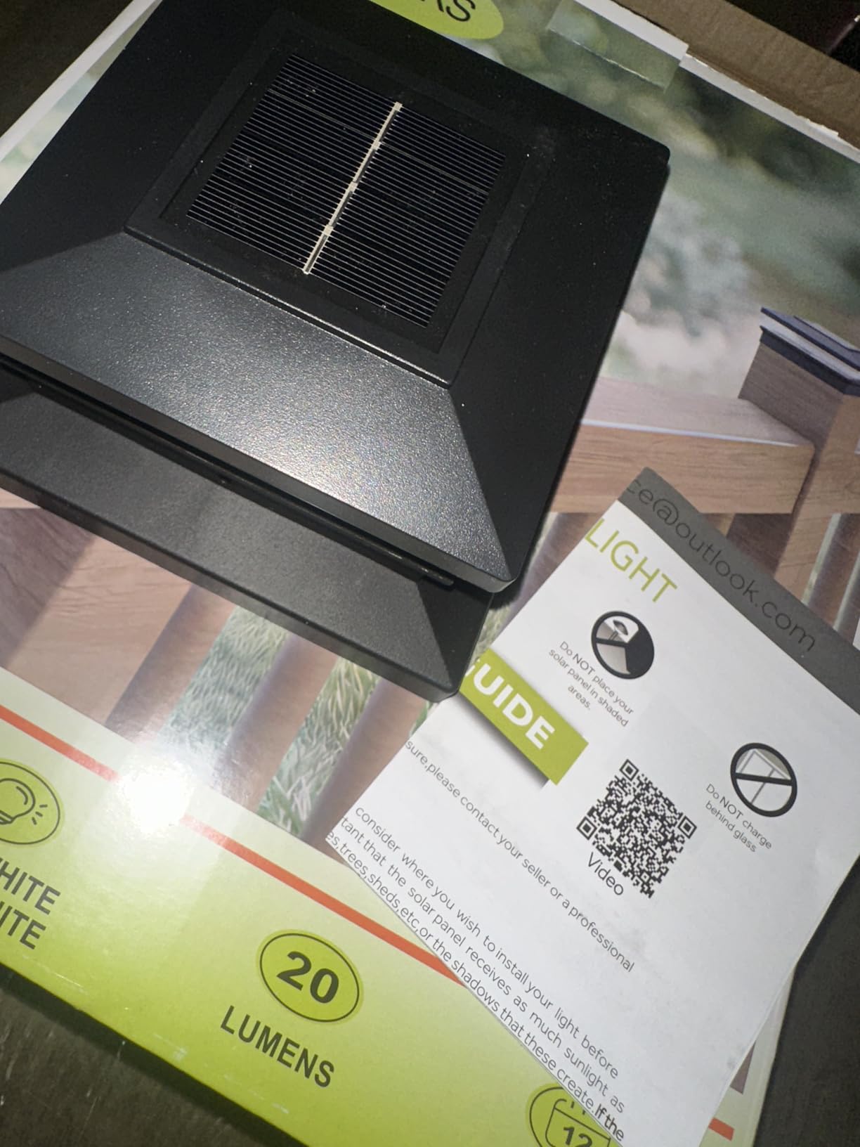 Solar Post Cap Lights 12 Pack, Fence Post Solar Lights, Warm White/Cool White Lighting, Black Waterproof Outdoor Post Lights for Garden Patio Porch, 4x4, 5x5 or 6x6 Vinyl/Wooden Posts customer photo 2