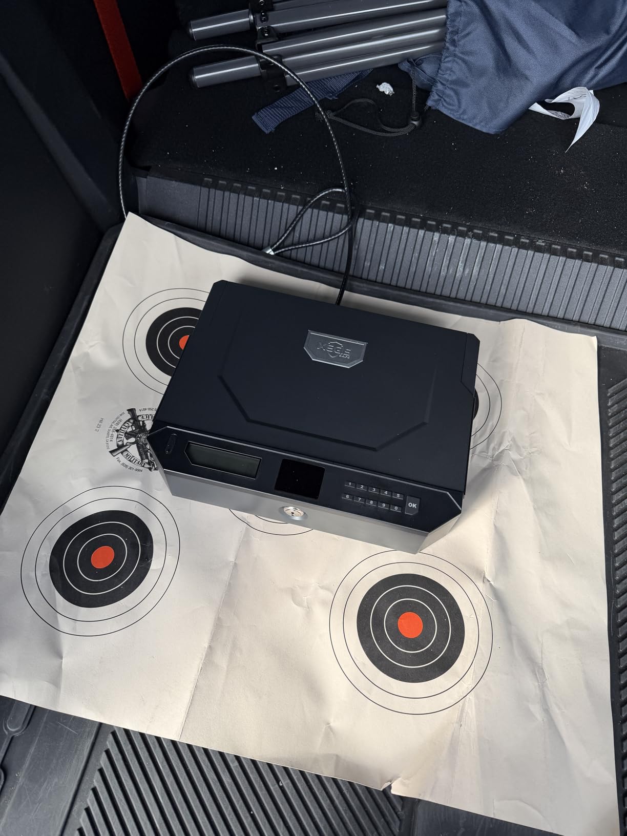 Palm Vein Biometric Gun Safe - 0.1s Contactless Access, Meets CPSC/ATF Stds & Childproof, Pistol Safe for Nightstand, Car, Home customer photo 2