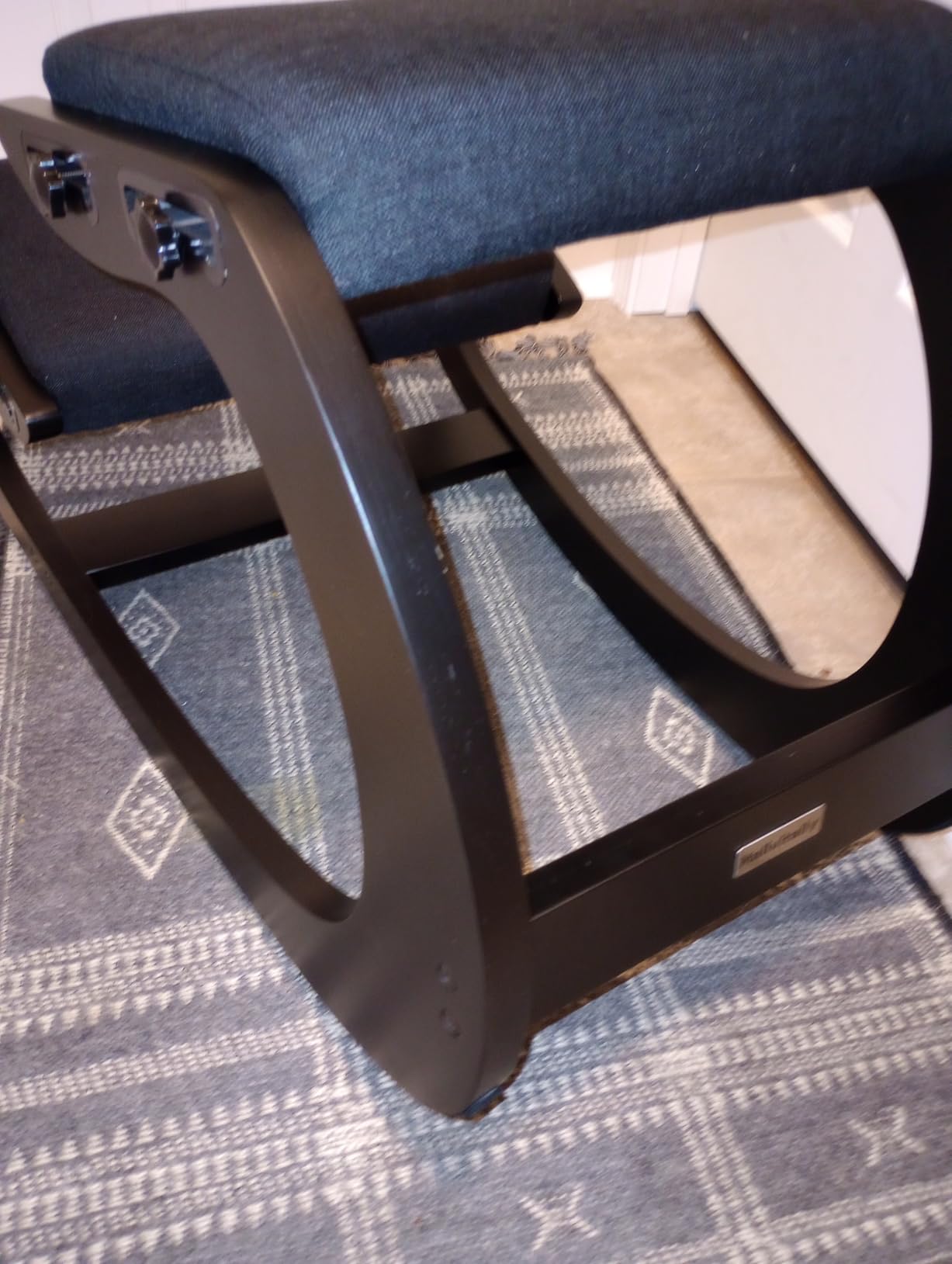 Adjustable Kneeling Chair, Wooden Ergonomic Chair Knee Chair Posture Chair - Improve Your Posture with an Angled Seat for Home,Office (Wood Color+ Pads) customer photo 2