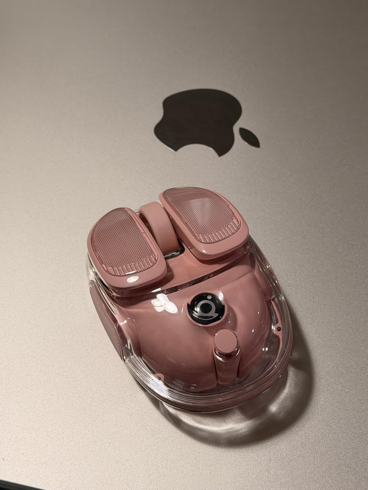 SEUNKWANG EWEADN Q9 Wireless Clear Mouse Dual Mode Bluetooth & 2.4G USB Computer Mouse with RGB Lighting, Silent Clicks, Multi-Device Compatibility for Laptop, PC, MacBook, iPad customer photo 1