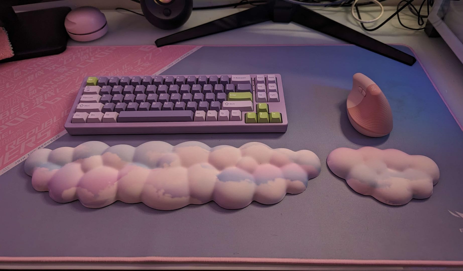 Womier 75% Wireless Mechanical Keyboard, Creamy Keyboard Gaming QMK/VIA, CNC Aluminum with 8000mAh Battery, Tri-Mode Key Board Custom Hot Swappable RGB Backlit customer photo 2