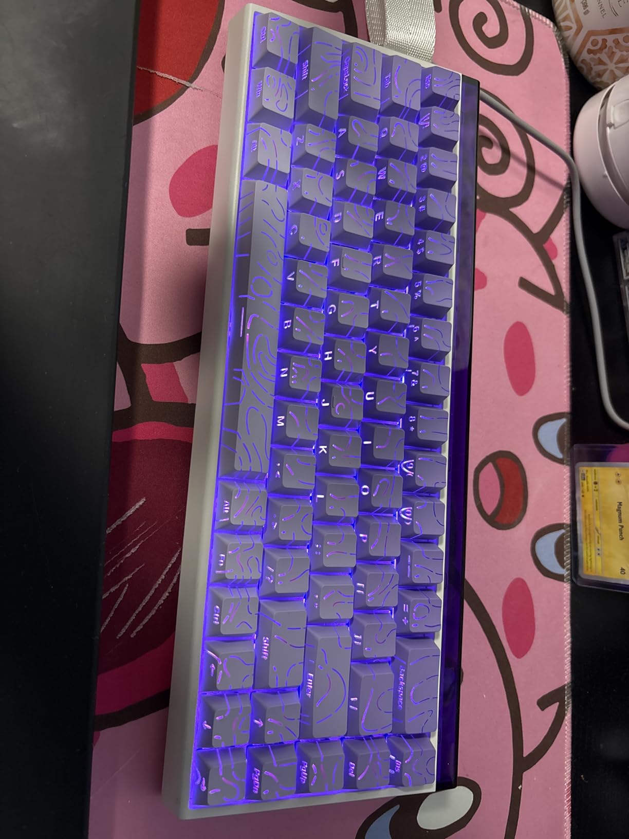 AULA Hero 68 HE 60% Gaming Keyboard Wired, Hall Effect Magnetic Switch Keyboard with Adjustable Actuation, Fast Trigger Mode, 8K Hz Polling Rate, 0.125ms Latency, Side Printed PBT Keycaps, RGB Backlit customer photo 1