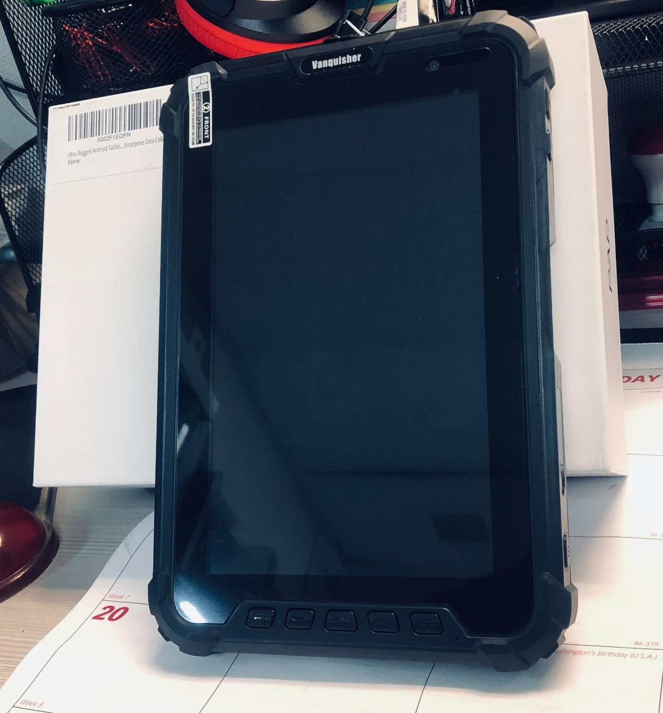 Vanquisher [2025 Launched] Ultra Rugged 8-inch Enterprise Tablet PC, Android 14 Warehouse Tablet with 2D Barcode Scanner | 8GB+128GB | 10000mAh Battery | IP67 Waterproof customer photo 2