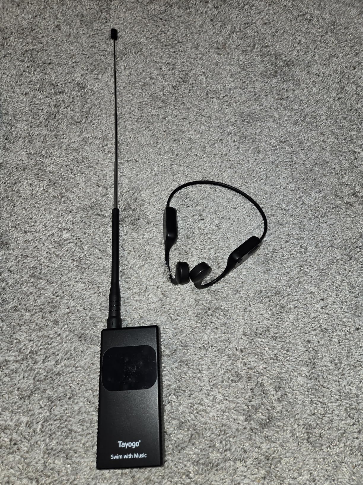 Zygo Swimming Headphones, Waterproof Bone Conduction Headsets, Swim Coach Communicator, Waterproof Headphones for Spotify, Amazon Music, YouTube, Stream with Your Swimming, NO MP3 Download customer photo 2