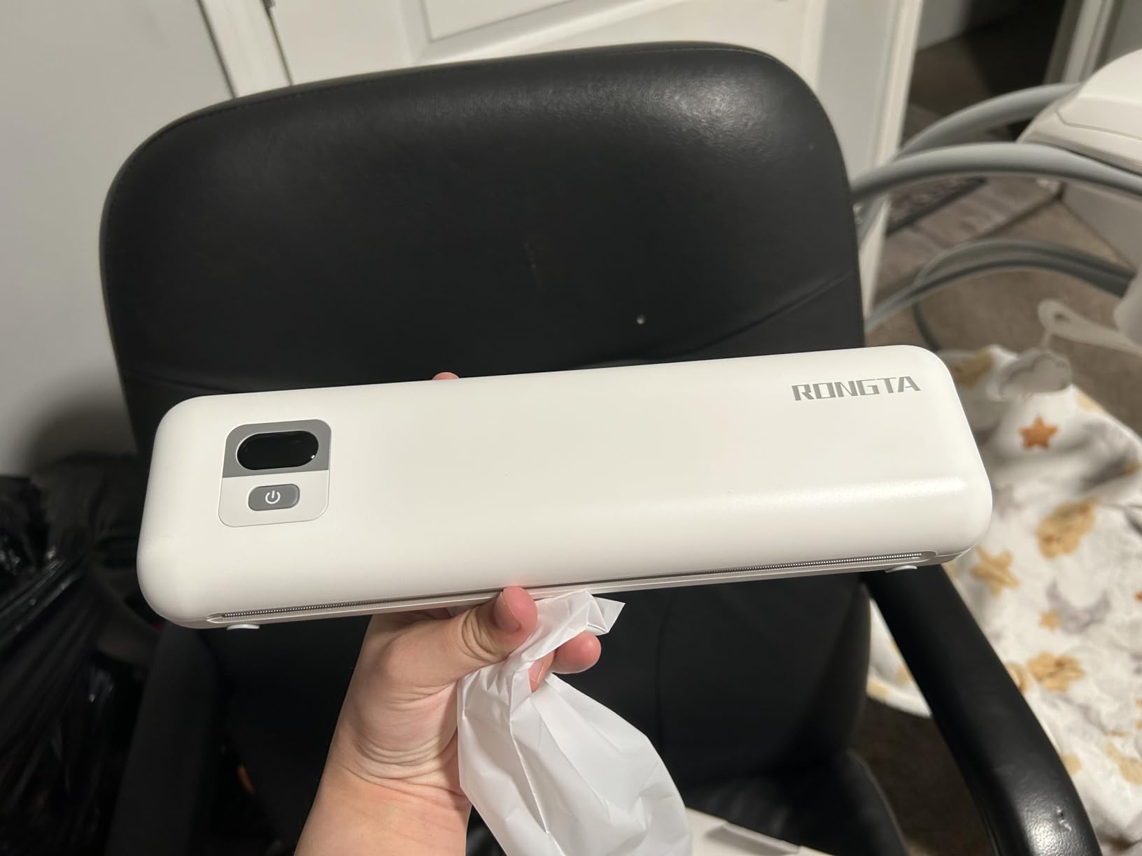 Rongta Portable Printers Wireless for Travel,Thermal Inkless Printer for School/Office/Home Use, Support 8.5x11 US Letter&A4 Thermal Paper, Compatible with Android,iOS & Laptop (White) customer photo 2