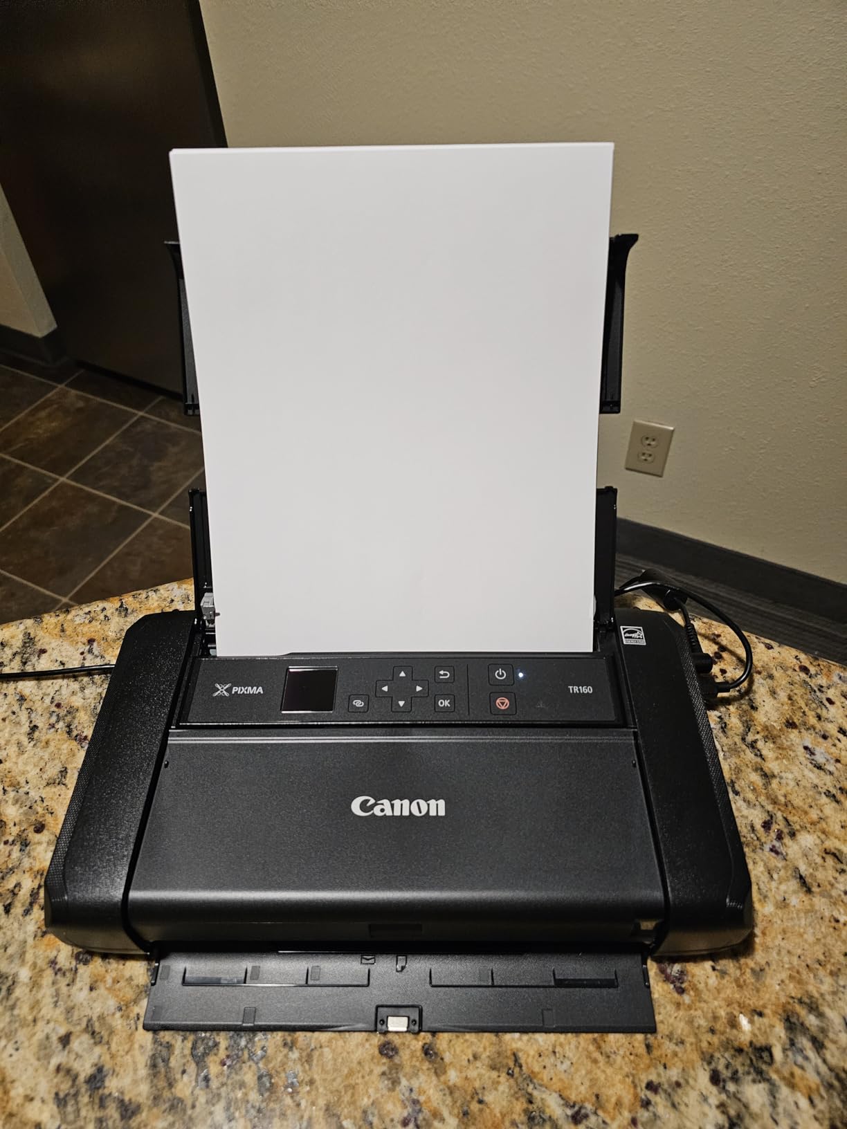 Canon PIXMA TR160 Wireless Portable Printer, 50-Sheet Paper Tray and 1.44