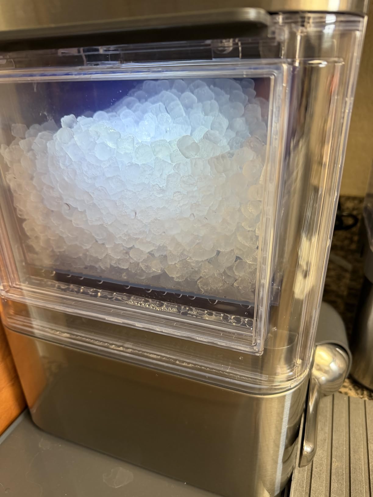 GE Profile Opal 2.0 Ultra Nugget Ice Maker with Side Tank and Scale Inhibiting Filter, Scoop Included, 38 lbs in 24 Hours, Pellet Ice Machine with WiFi & Smart Connected, Stainless Steel customer photo 1