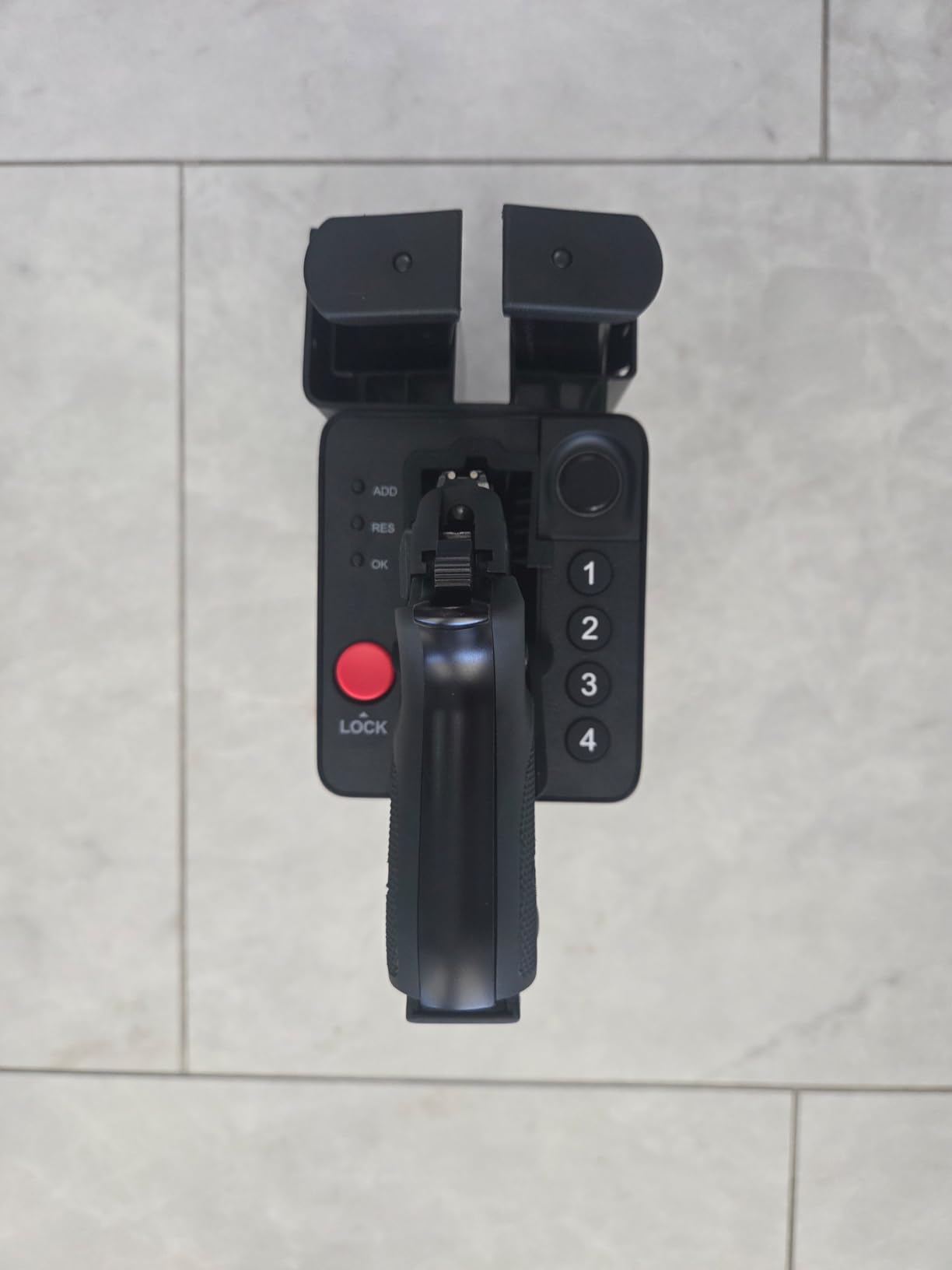 ONNAIS Biometric Pistol Gun Safe - Car and Bedside gun Safe for handgun with Fingerprint Trigger Lock customer photo 1