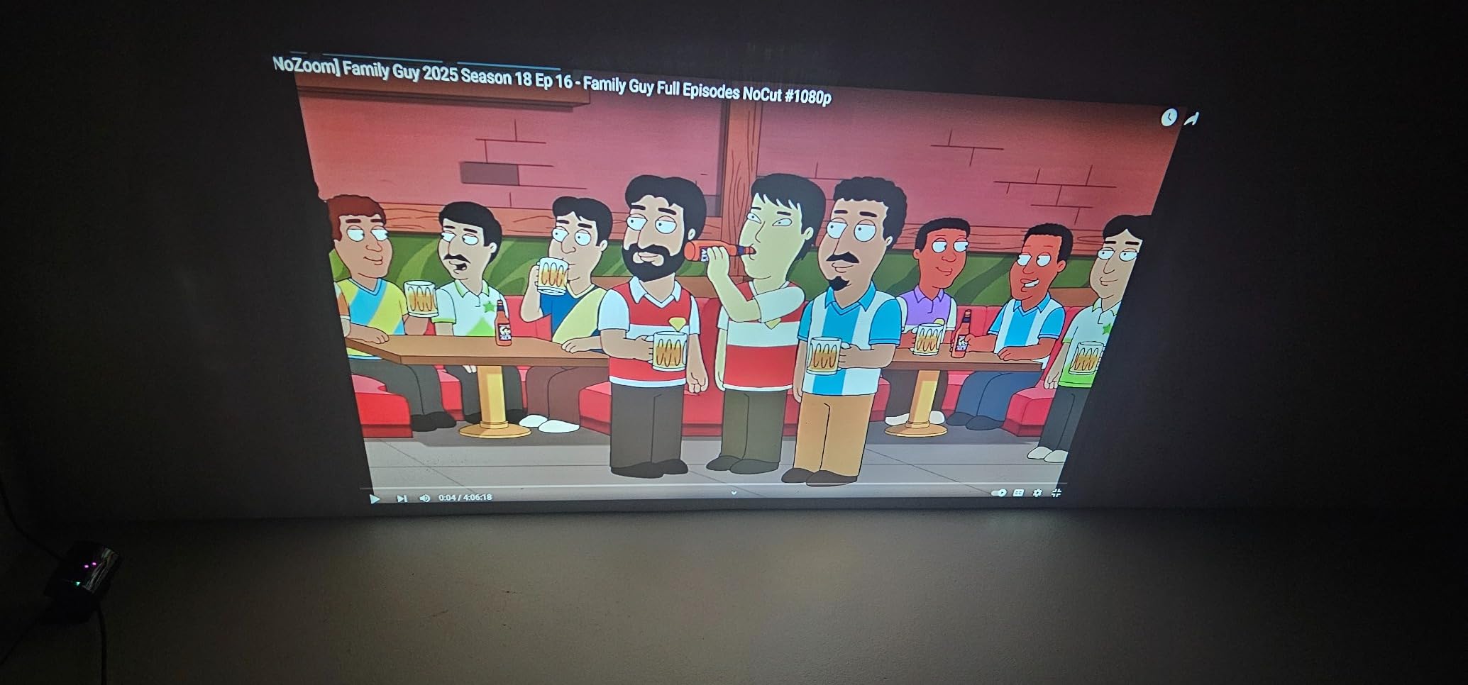 [1500 ANSI/Built-in APPs] Smart Projector with Wifi and Bluetooth: NICPOW 4K Outdoor Projector, Compatible with Netflix, Auto Focus & Keystone, Portable Proyector for Home & Outdoor Use, White customer photo 1