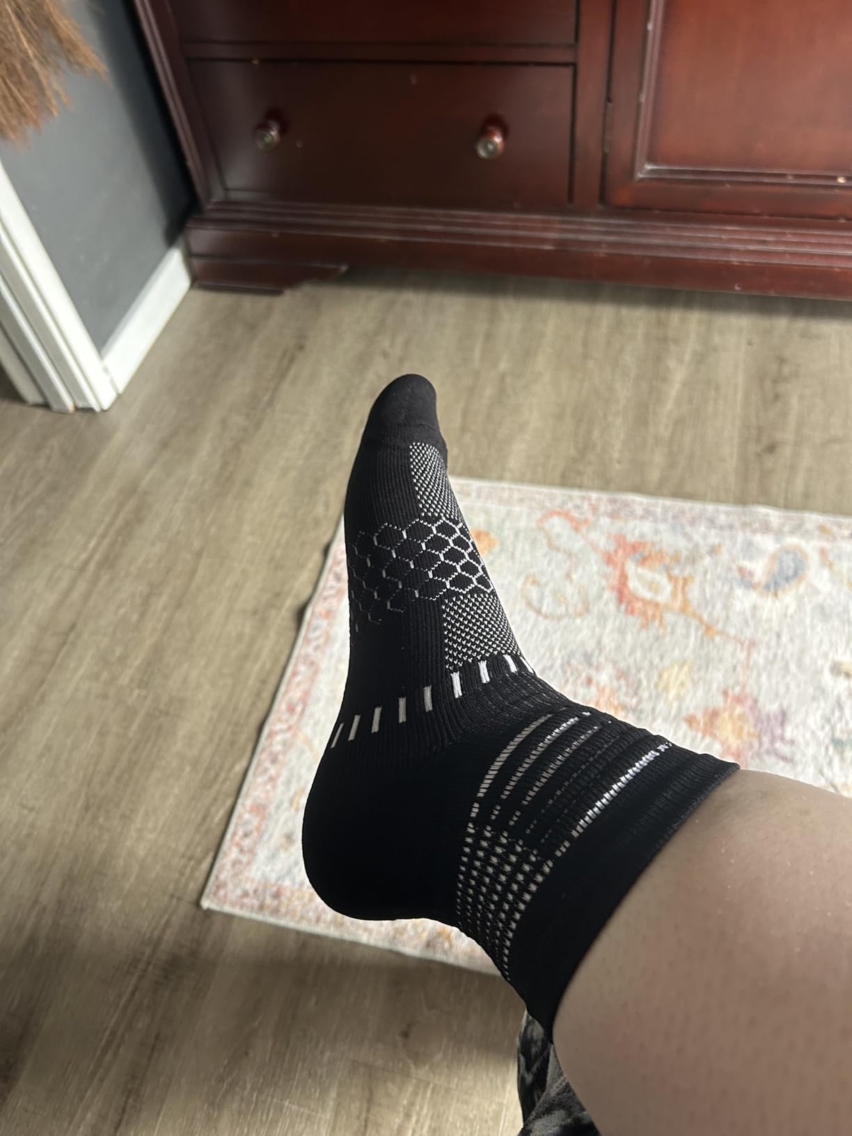 IRAMY Ankle Compression Socks for Women Men Plantar Fasciitis Relief 3/5 Pairs Cushioned Athletic Running Socks customer photo 2