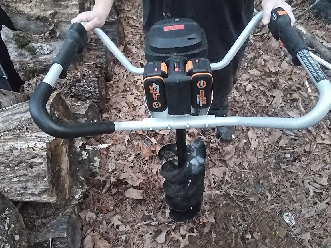 WORX Nitro 40V Brushless Cordless Earth Auger, Electric Post Hole Digger for Fence Posts with Drill Bit 8'', for Garden & Plant, Equivalent to a 45 CC Gas-Auger, Battery and Charger Included, WG865 customer photo 1