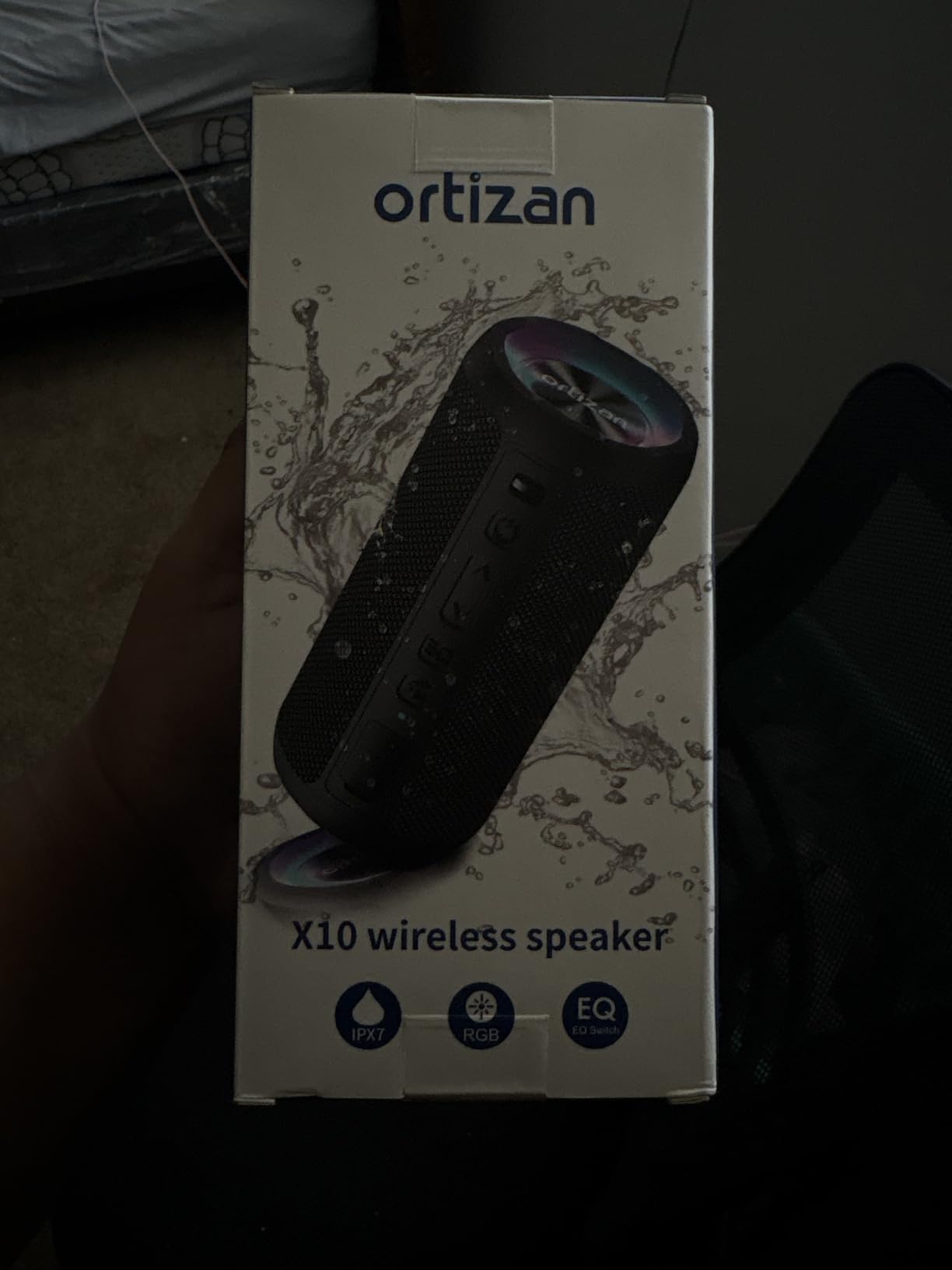 Ortizan Wireless Portable Bluetooth Speaker, IPX7 Waterproof, Dustproof and Rustproof, Powerful 24W Sound, Enhanced Bass, 30-Hour Battery, 360° Party Light, and Stereo Pairing (BT 5.3), Gifts - Blue customer photo 1