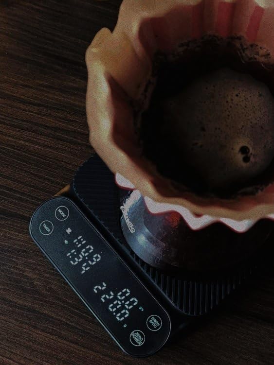 Maestri House S3 Coffee Scale with Timer, 3kg/0.1g Rechargeable Digital Scale, 3 Brew Modes, Adjustable Ratios & Flow Rate Display, Barista-Grade for Pour-Over, Espresso, French Press - Black customer photo 1