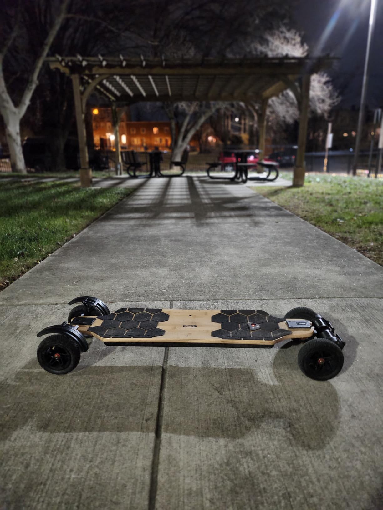 MEEPO Bamboo Series Off-Road All Terrain Electric Skateboard, Ultra-Long 20-31 Miles Range Mountain Board, Highest 28-32 MPH Top Speed, 155-175mm Wheels, Professional for Adult Riders customer photo 1