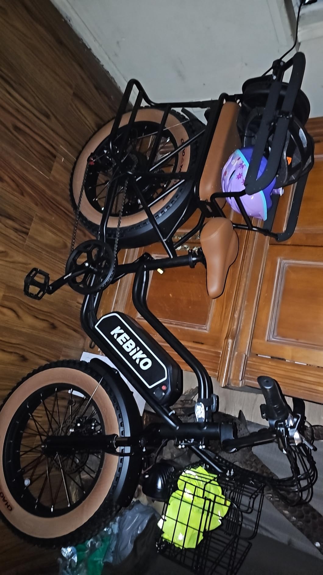 bluebiko 2 Seater Electric Bike, 48V 20AH(960WH) Large Removable Battery, 1300W Peak Motor, 20