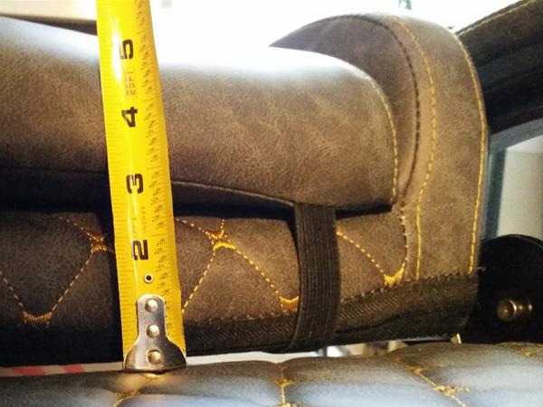 Dowinx Big & Tall Vintage Gaming Chair for Adults, 400 lb Capacity Heavy Duty Ergonomic Computer Chair with Massage Lumbar, Footrest & Easy Side Recline, Black customer photo 1