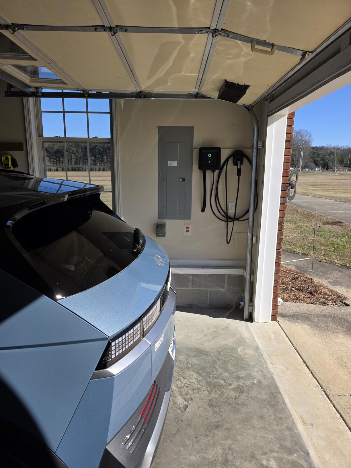 EVIQO NACS Charger for Tesla 40 Amp Plug-in Level 2 EV Charger w NEMA 14-50 Plug, Wall EV Charger Level 2, 25ft Cable, WiFi (2.4 GHz) Smart App - Weatherproof, Outdoor (IP66,NEMA 4) UL, ETL Certified customer photo 1