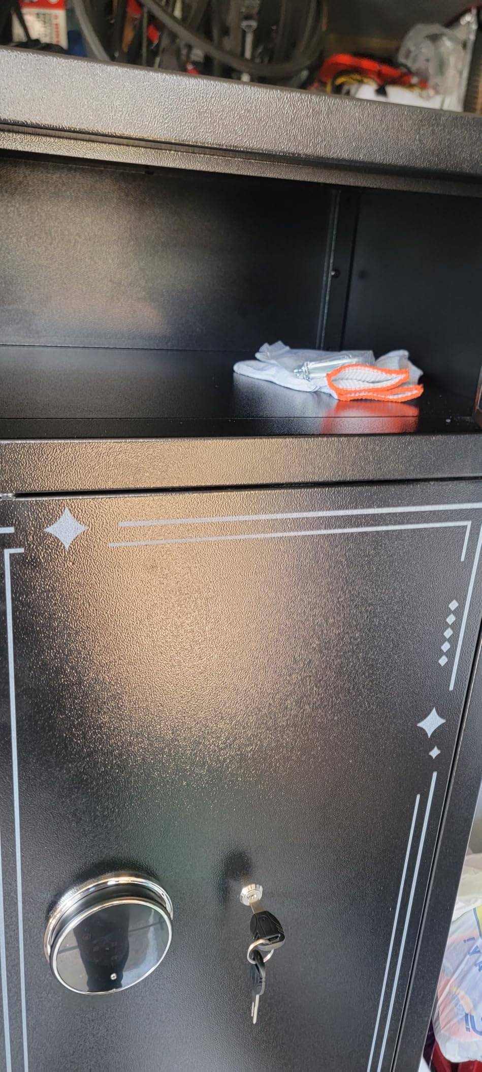 KAER 20 Biometric Gun Safe for Rifles and Pistols, Large Gun Cabinet for Home Rifle, Quick Access Gun Safe with Fingerprint, Rifle Safe with Removable Shelf and Pistol Pocket [No Assembly Required] customer photo 1