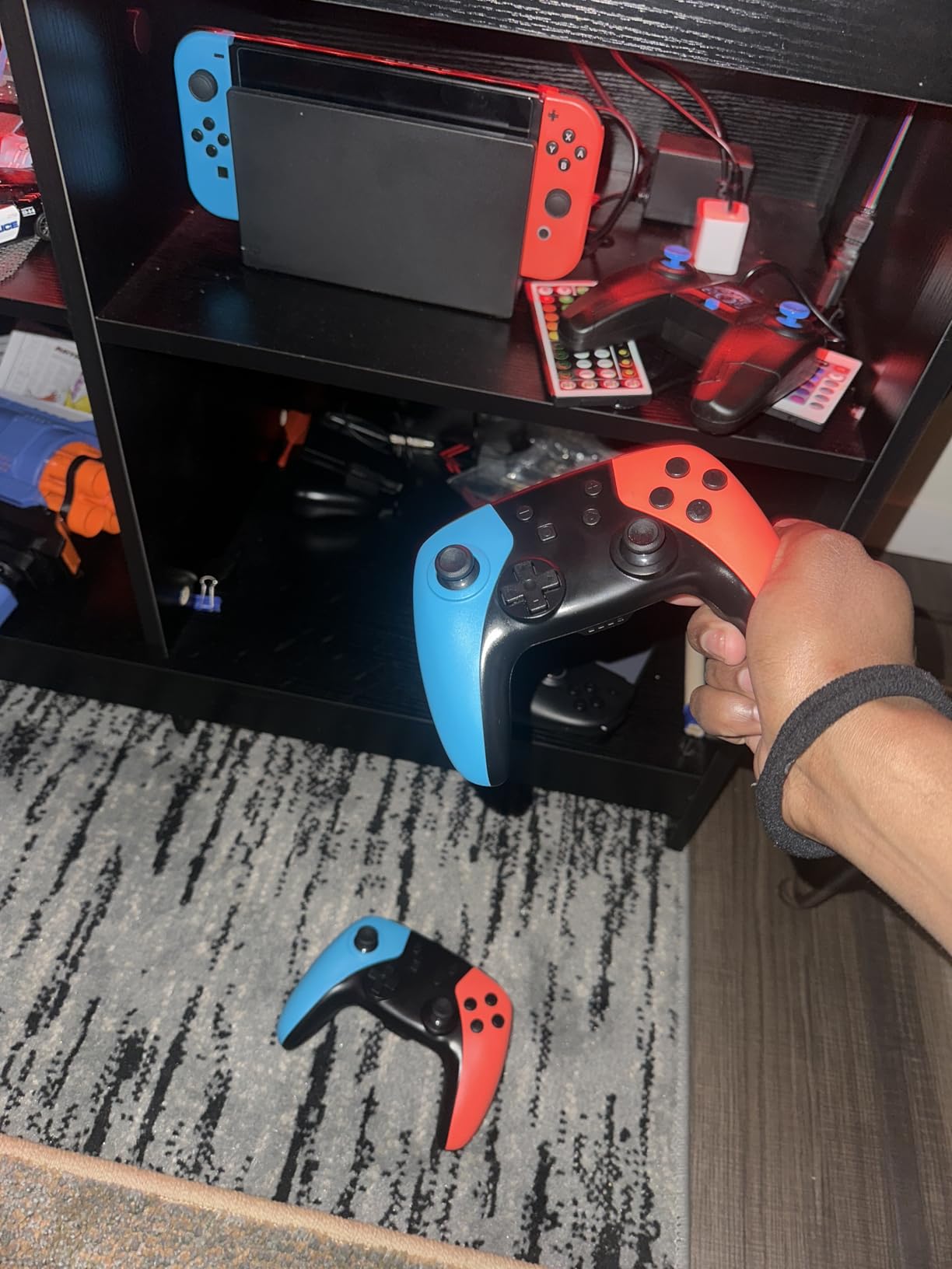 AceGamer 2 Pack Wireless Controller for Nintendo Switch/Lite/OLED, Hall Effect Joystick for Switch 2 Pro Controller with Wake-Up/Turbo/Dual Vibration/Programmable (Red+Blue) customer photo 1