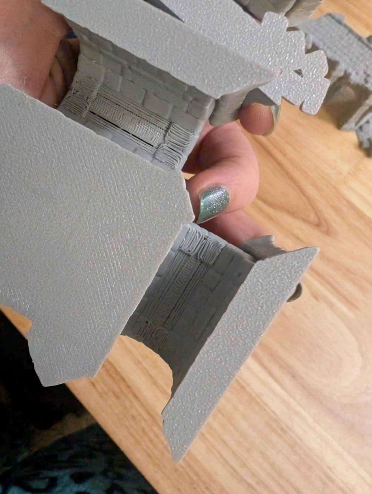 AF687 Broken Viaduct - DND Terrain for Dungeon Masters, 28PCS RPG Starter Set with Modular Bridge Ruins customer photo 2