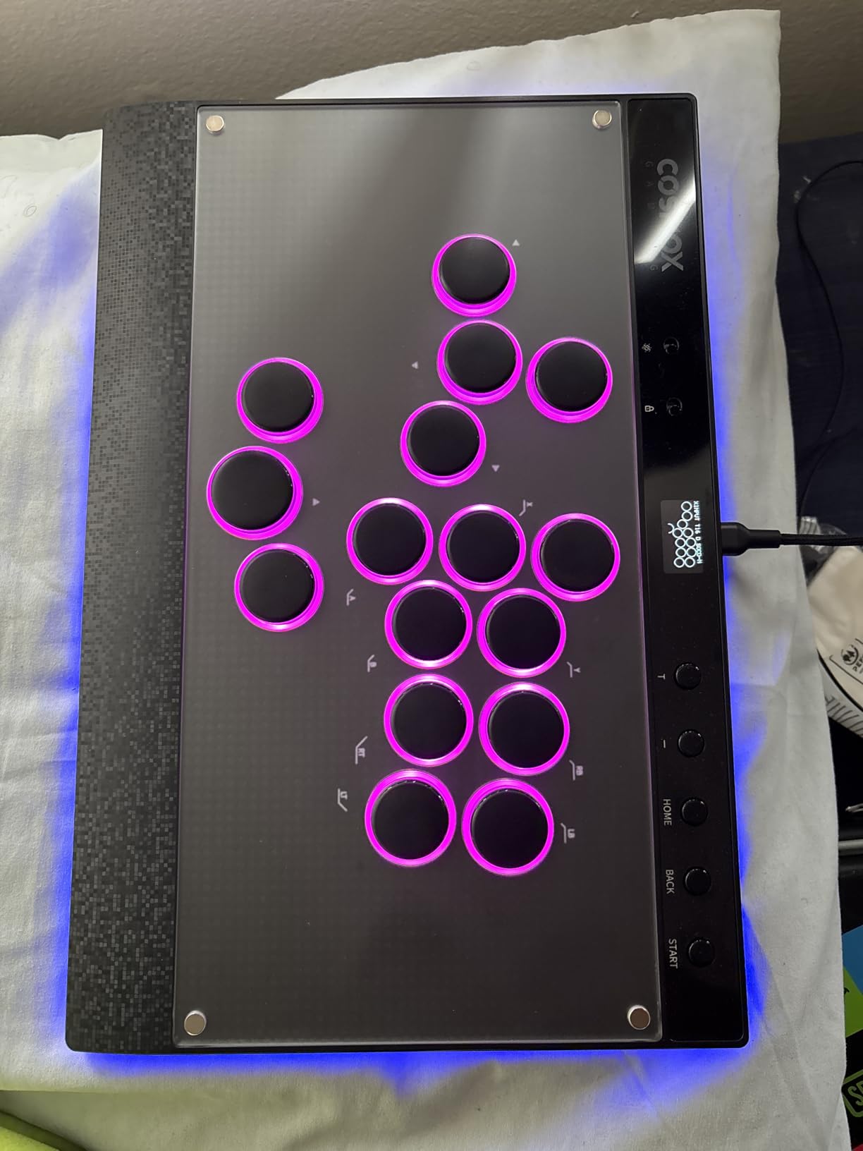 Haute42 C16 Leverless Controller Arcade Stick: Magnetic Leverless Arcade Stick with RGB Rims, Premium Black Haute42 C16 Arcade Controller for PC/PS3/PS4/Switch Game with Lock Button Support Hot Swap & SOCD customer photo 1