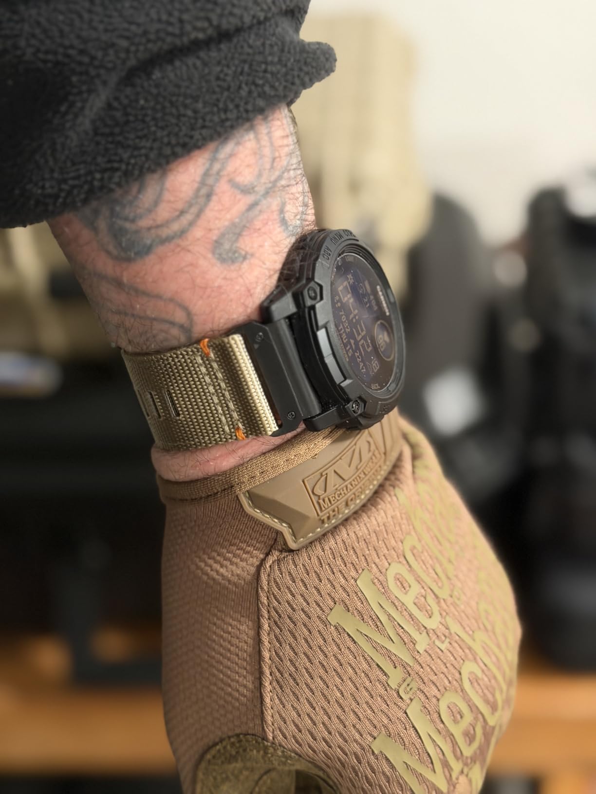 Garmin Instinct 3 Tactical Edition, 45mm, Solar Charged Display, Rugged Outdoor GPS Smartwatch customer photo 1