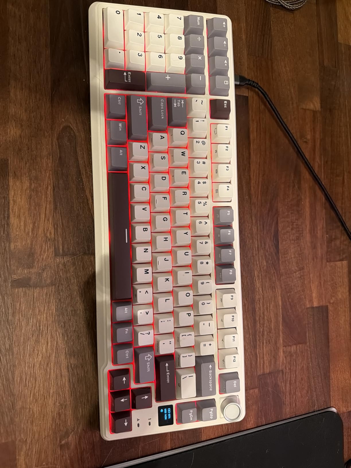 RK ROYAL KLUDGE L98 Wireless Mechanical Keyboard w/Left-Handed Southpaw Design Numpad & Hot Swappable Knob, Tri-Mode 95% Keyboard BT/2.4G/USB-C, Pro Software, Gasket Mount, Massive 8000mAh Battery customer photo 1