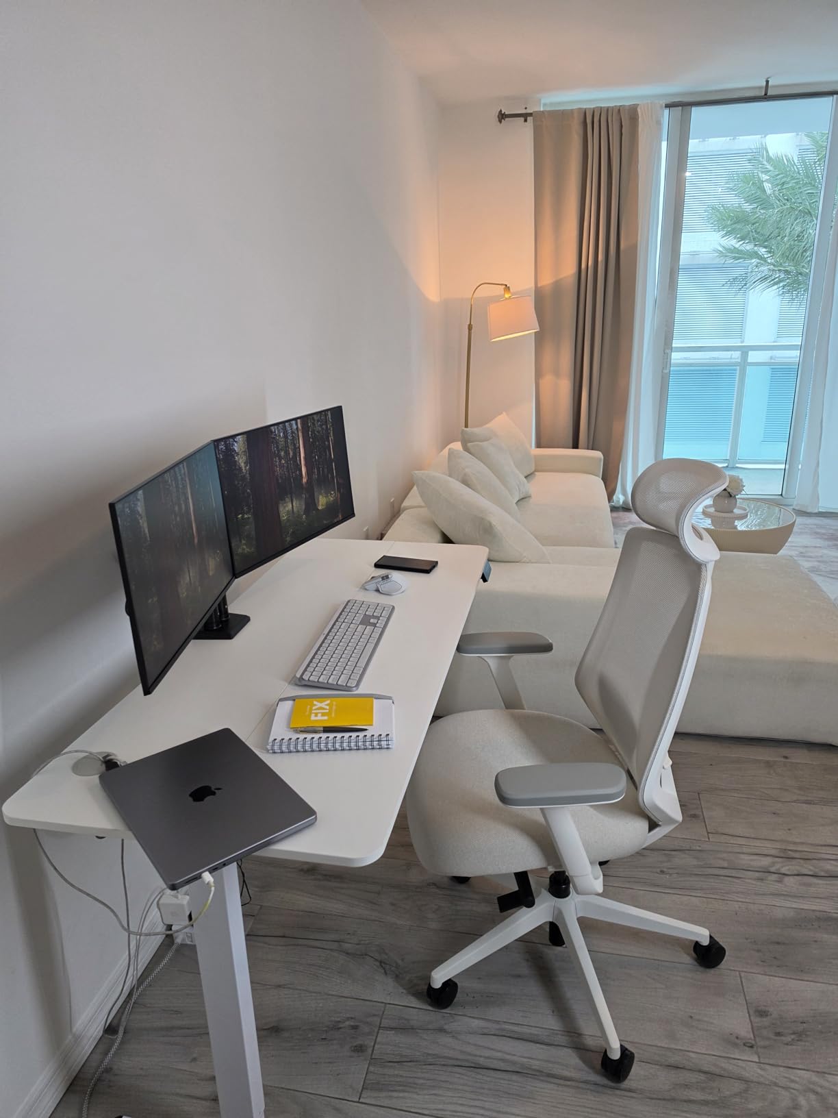 VIVO Premium Aluminum Heavy Duty Dual Monitor Arm for Ultrawide Monitors up to 40 inches and 30 lbs Each, Desk Mount Stand, Pneumatic Height, Max VESA 100x100, Black, STAND-V220Q customer photo 2