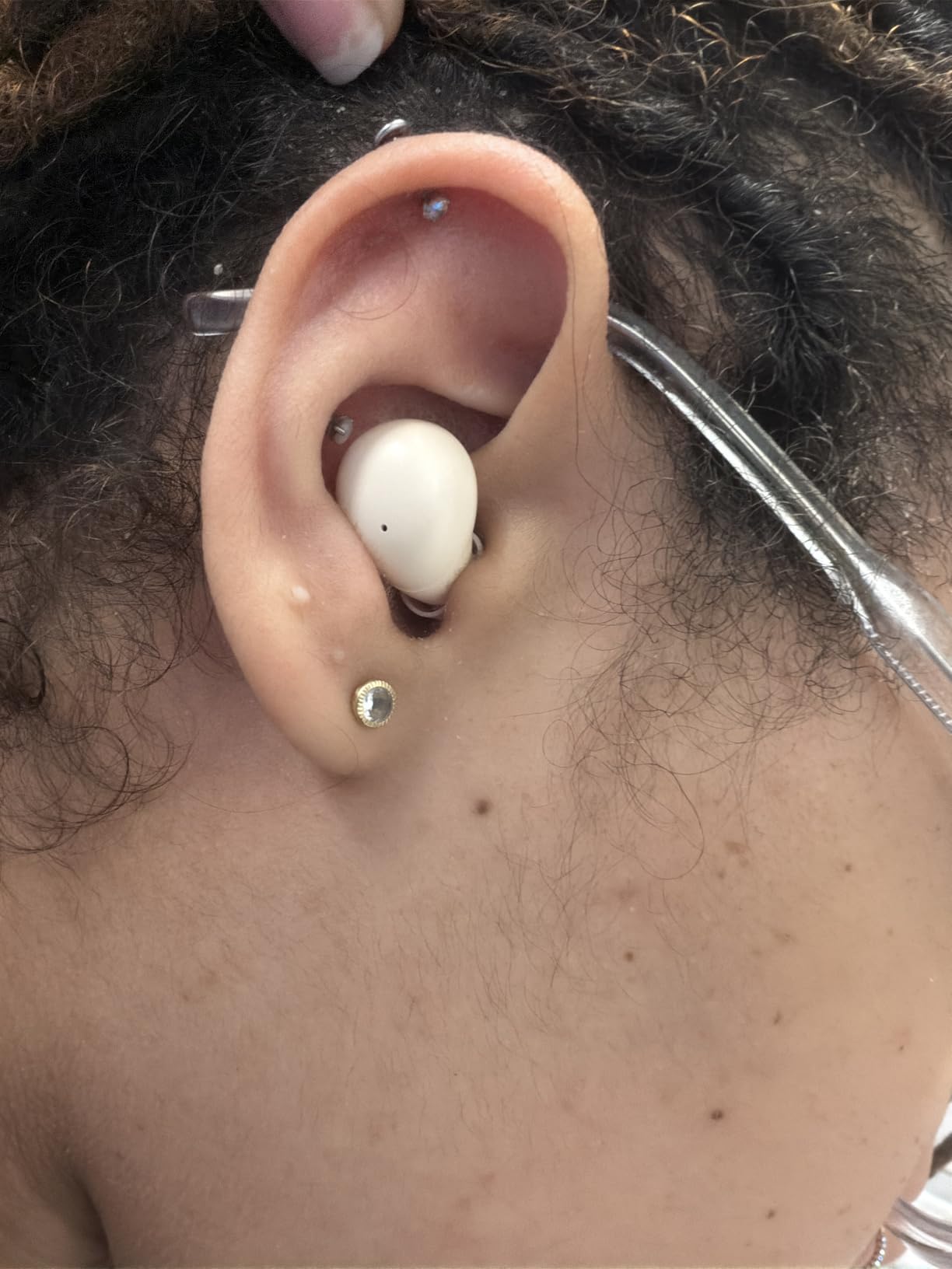 Invisible Mini Sleep Earbuds Ear Buds for Side Sleepers Sleeping, Small Ears Canals Women Wireless Bluetooth Low Profile Smallest Disgused Tiny Micro Discreet Hidden Earbuds Headphones for Work customer photo 2