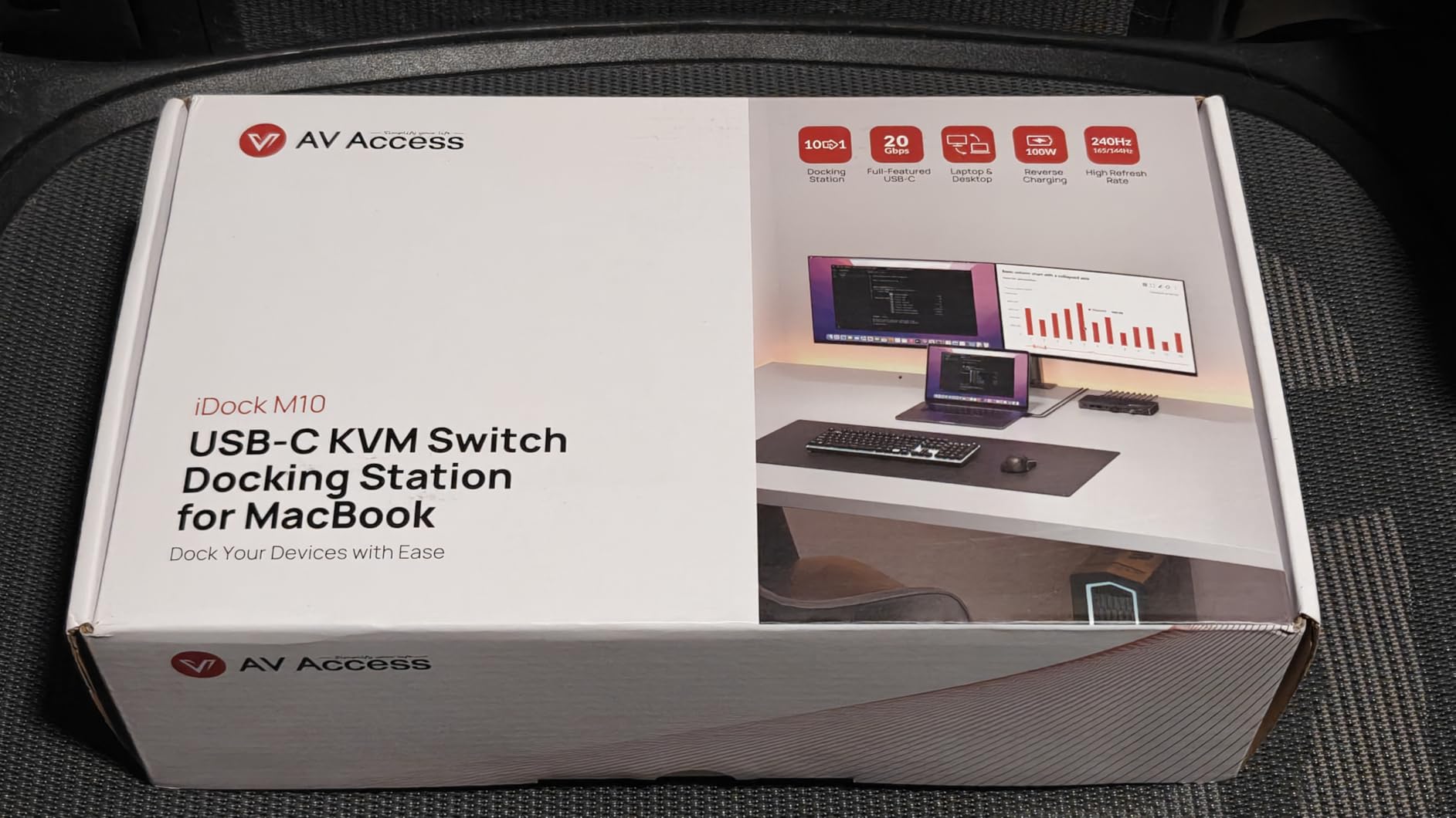 AV Access KVM Switch Docking Station for MacBook, USB-C KVM Switch 2 Monitors 2 Computers, 4K Dual HDMI Displays, 1 Laptop&1 Desktop Switching, Plug&Play, Ethernet, 100W Power Delivery, EDID Emulation customer photo 2