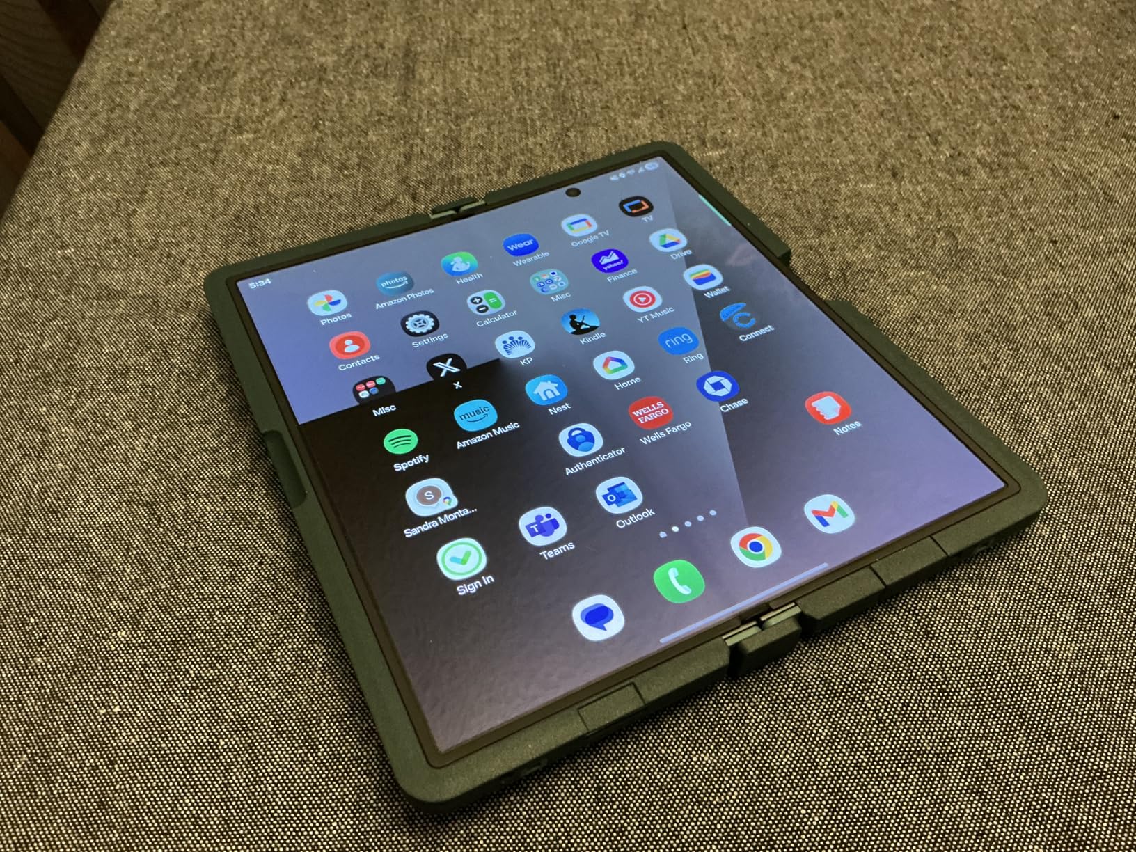 Samsung Galaxy Z Fold7 Cell Phone, 256GB AI Smartphone, Unlocked Android, AI Photo Edits, Large Screen, Long Battery Life, 2025, US 1 Yr Manufacturer Warranty, Blue Shadow customer photo 2