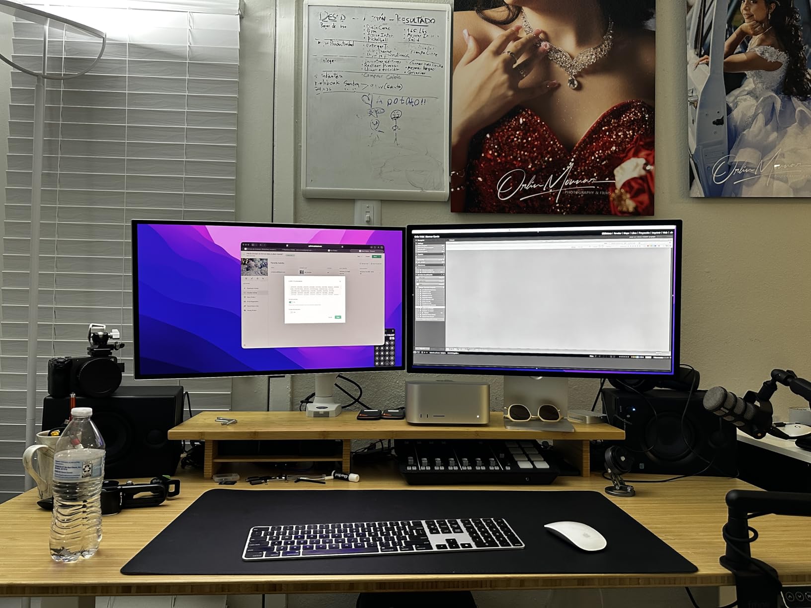 Bamboo Dual Monitor Stand Riser Natural, 2-Tier Desk Monitor Riser for 2 Monitors, Supports for PC Computer Monitor, Printer, Heavy TV Riser up to 300 lbs customer photo 1