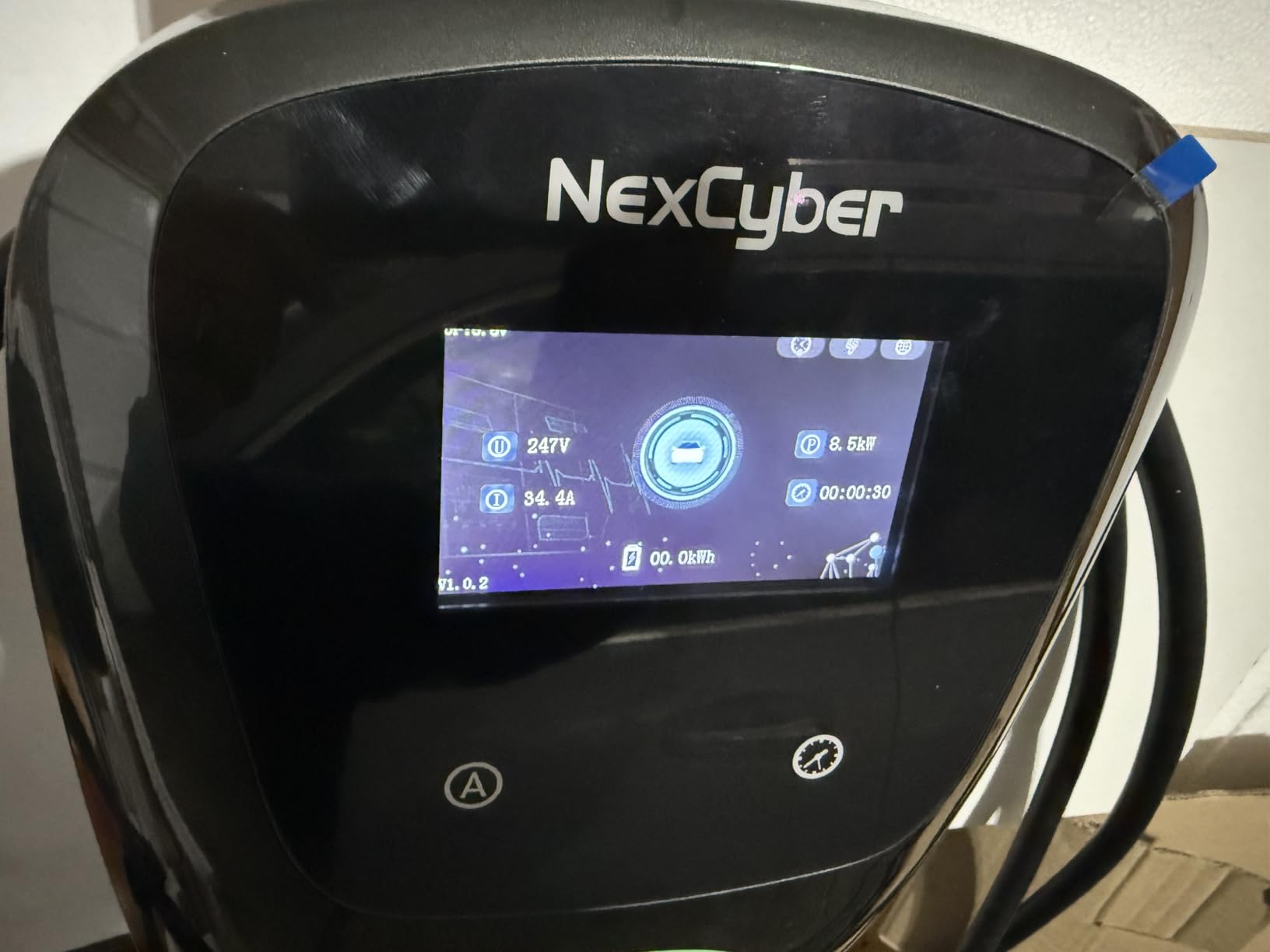 [ETL/Energy Star Certified] NexCyber Level 2 Electric Vehicle (EV) Charger, 48 amp/11.5kW EVSE w/ J1772 Connector, 240v Electric Car Charger, Hardwire Version & APP Start/Plug and Play for Home Level 2 customer photo 1