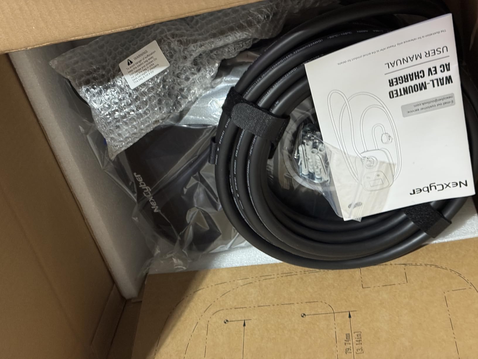 [ETL/Energy Star Certified] NexCyber Level 2 Electric Vehicle (EV) Charger, 48 amp/11.5kW EVSE w/ J1772 Connector, 240v Electric Car Charger, Hardwire Version & APP Start/Plug and Play for Home Level 2 customer photo 2