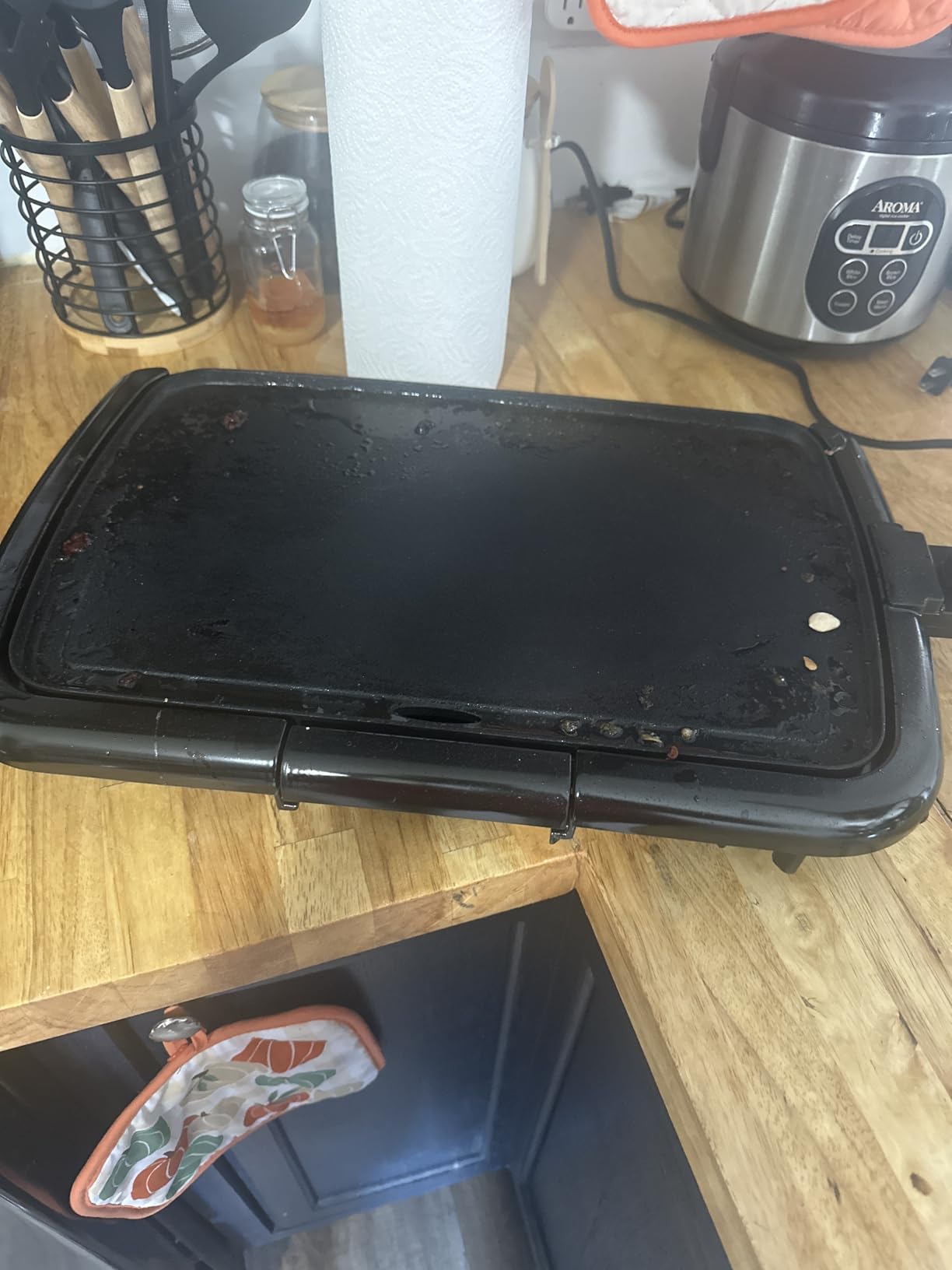 OVENTE 2-in-1 Electric Indoor Grill with Non-Stick Removable Cooking Plate customer photo 2