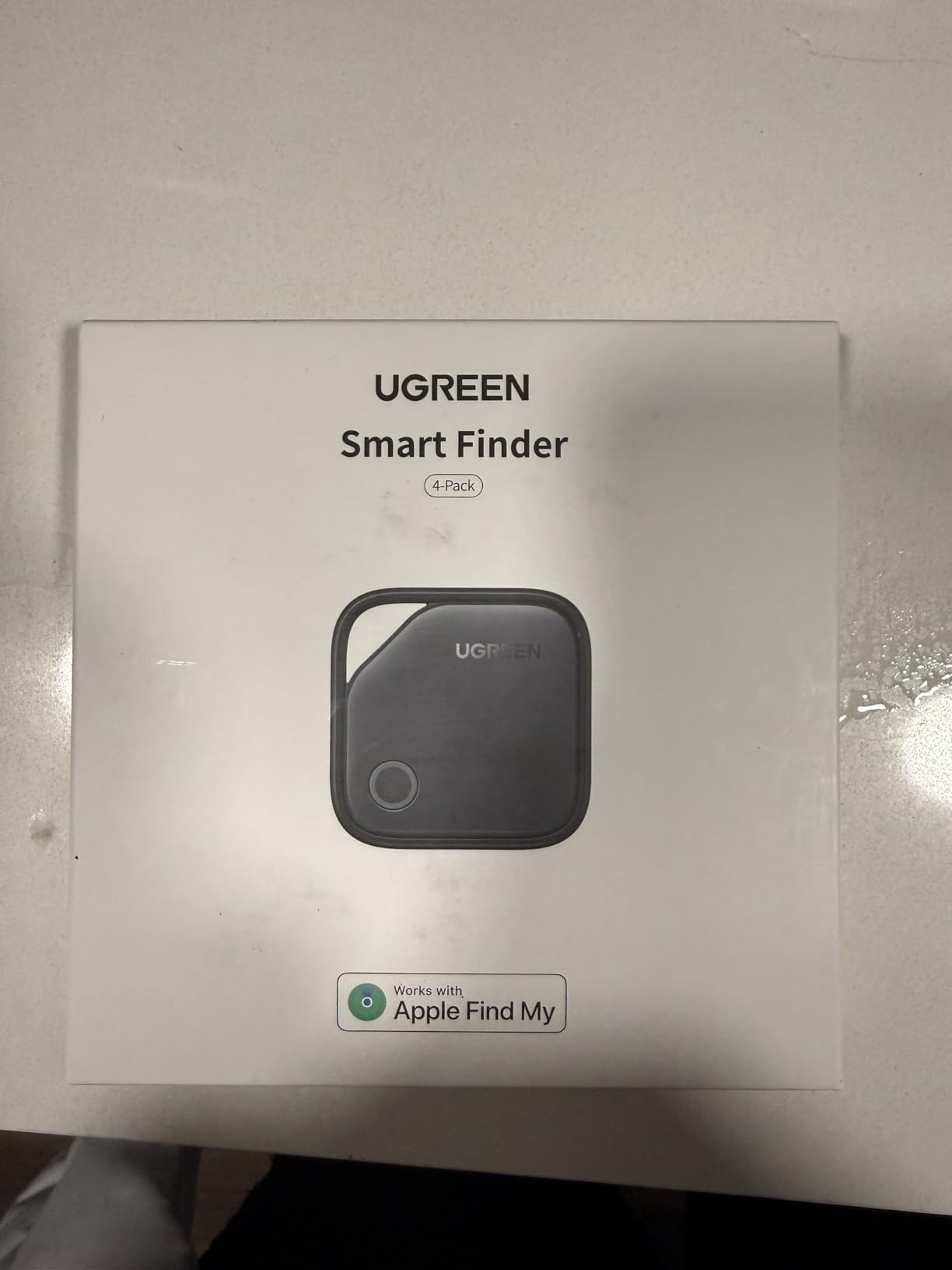 UGREEN FineTrack Air Tracker Tags (iOS Only) 4 Pack, 2-Year Replaceable Battery Bluetooth Tracker Compatible with Apple Find My, Item Finder Smart Tag for Keys, Luggage customer photo 1