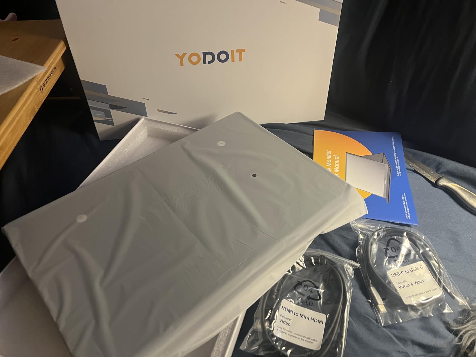 Yodoit Portable Monitor for Laptop Screen Extender, 15.6