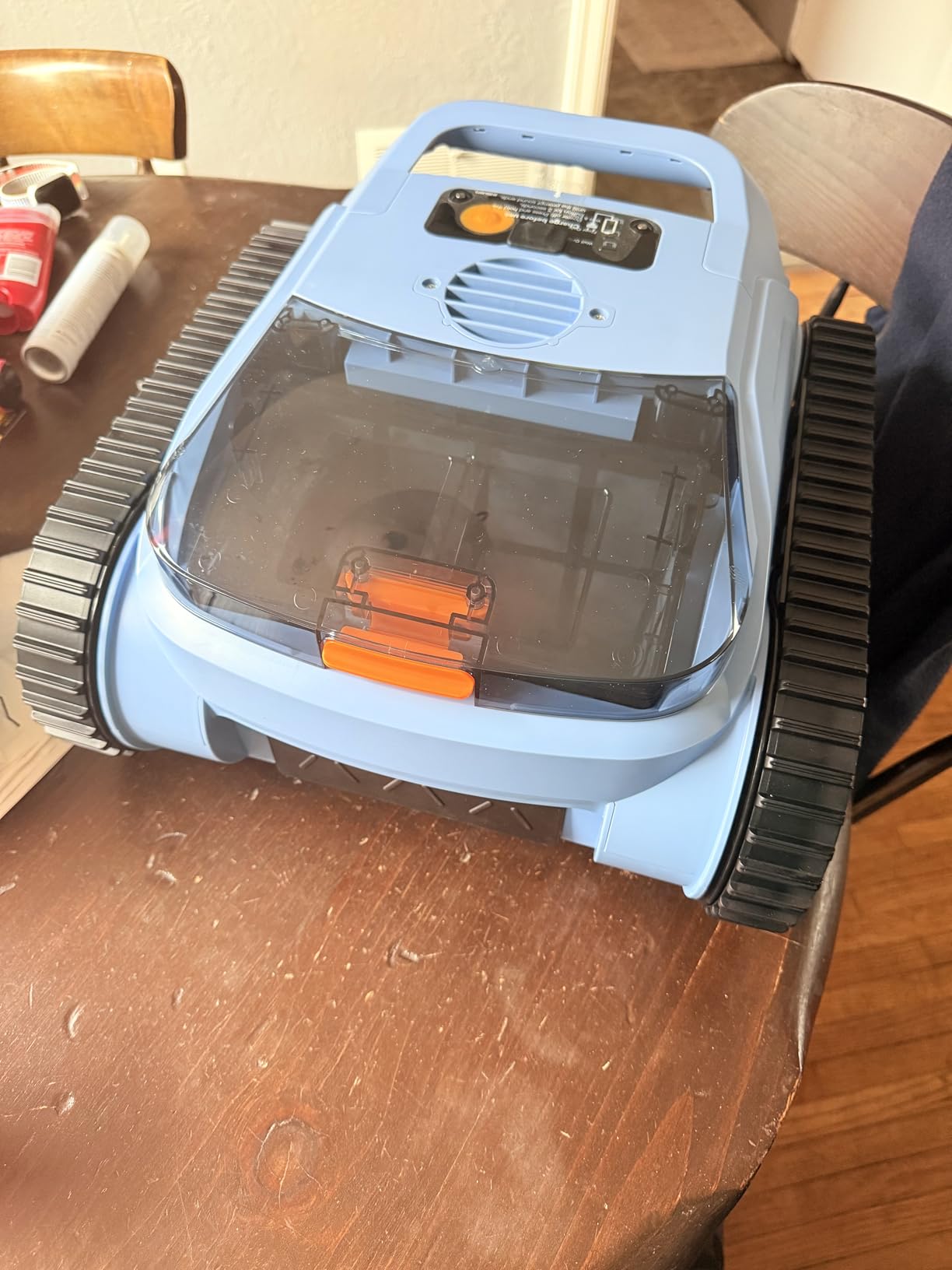 (2025 Upgrade) Pool Vacuum for Inground Pools, Robotic Pool Cleaner, Cordless Wall Climbing Pool Cleaner, Cleans Pool Floors, Walls & Waterline, Cleaning Up to 2100 Sq.ft, 180 Min customer photo 1